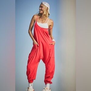 Free People Movement Hot Shot Onesie in Candy Apple